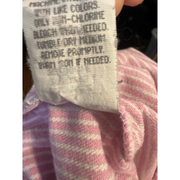 OshKosh B’gosh Pink & White Striped Overalls – Size 3T - Picture 5 of 5